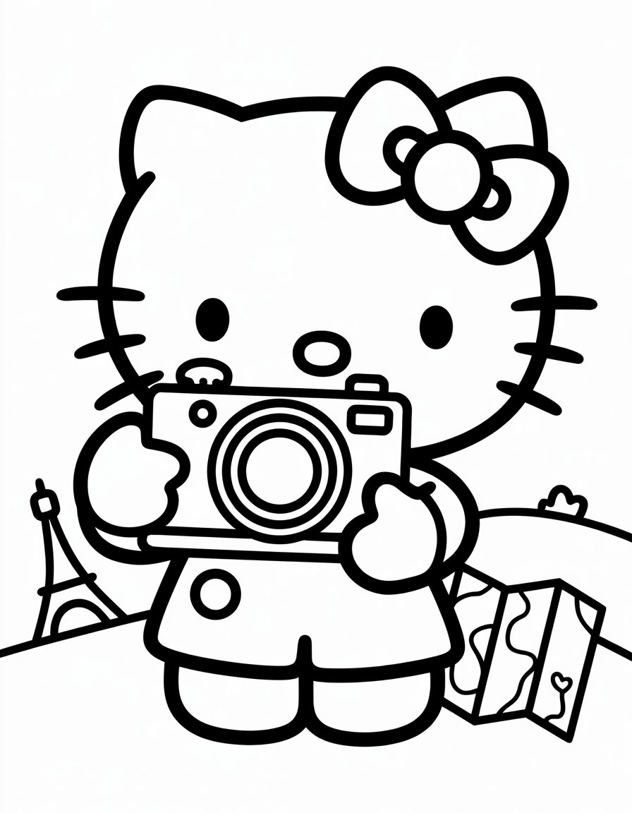 Hello Kitty with Camera